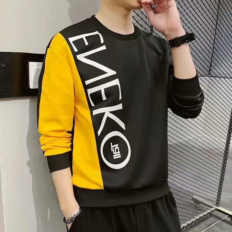 Áo Thun Tay Dài In Họa Tiết Thời Trang Xuân Thu 2021 Cho Nam