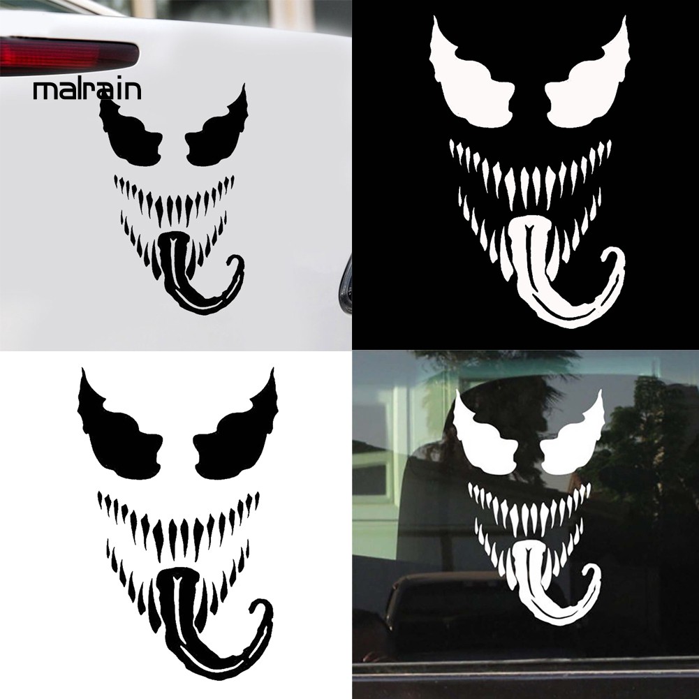 Sticker Dán In Họa Tiết Venom Sáng Tạo Cho Xe Ô-Tô