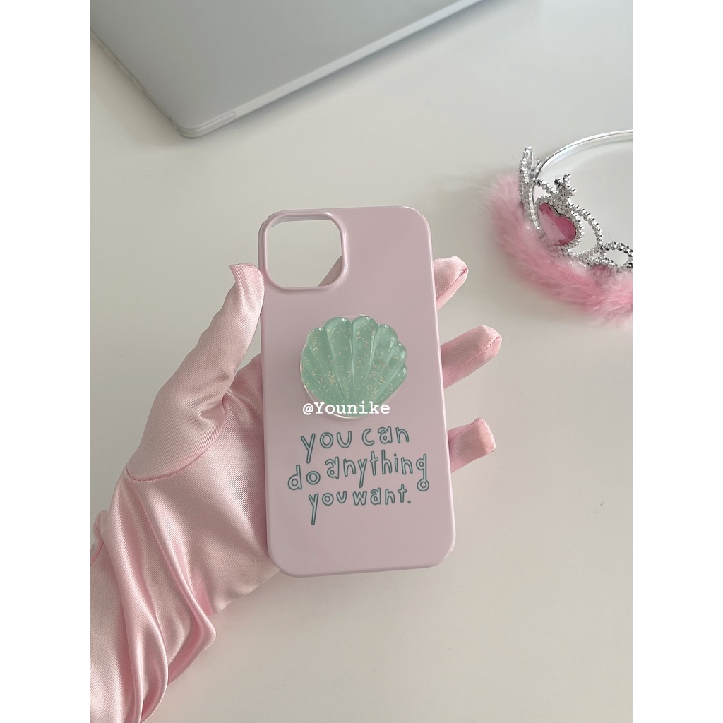 Ốp Điện Thoại Nhựa Cứng In Hình Nàng Tiên Cá Lắc Sữa Đáng Yêu Cho Iphone 15 / 13pro / 14promax / 12 / 11 / 8plus / 12 Mini