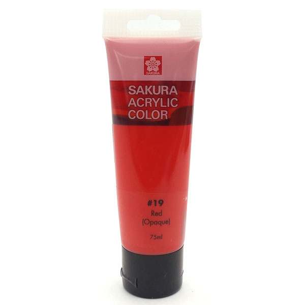 Màu Vẽ Acrylic Sakura 75ml - Màu Đỏ