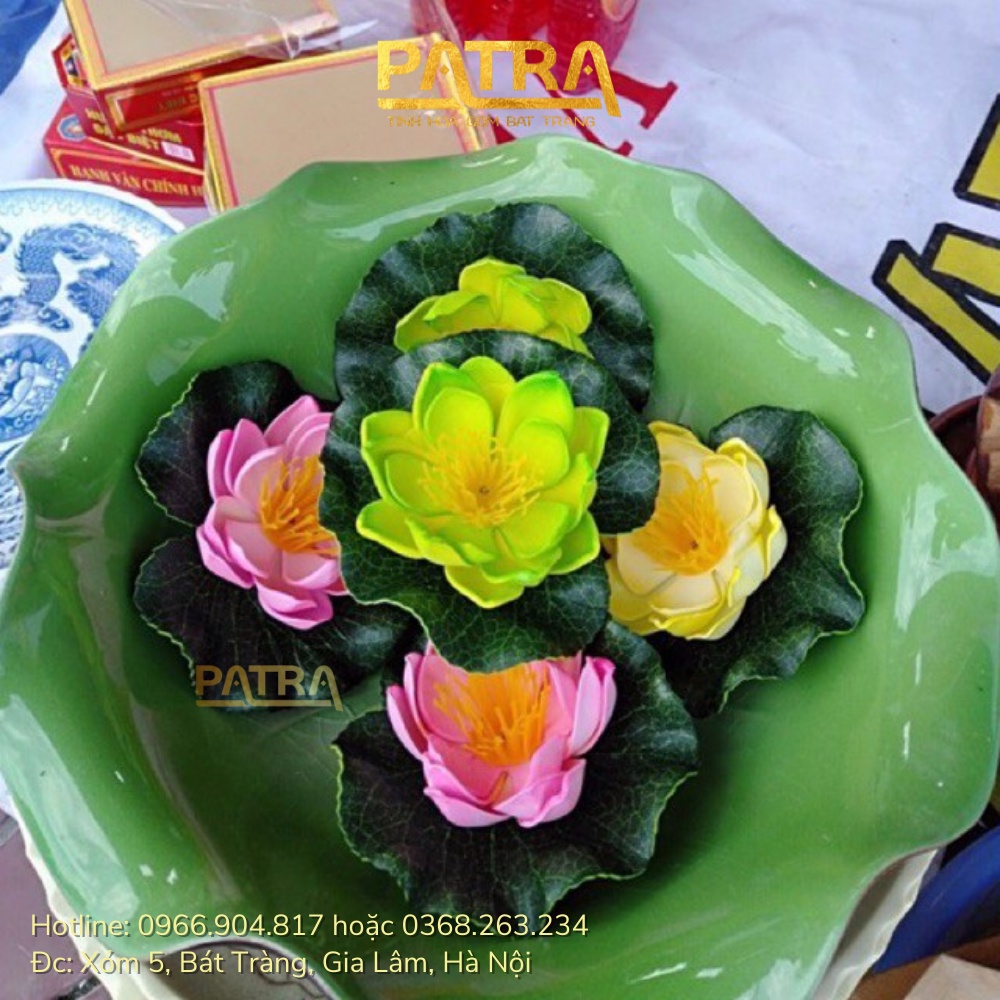 Hoa sen thả hồ trang trí tiểu cảnh, thả bát tụ thủy, thả hồ, thả bể cá