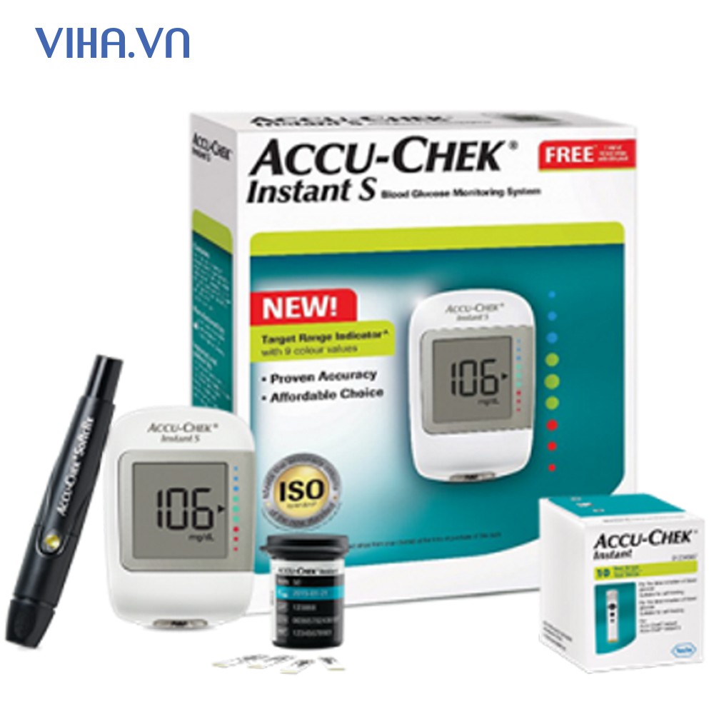 Máy đo đường huyết- Accu-Chek- Instant thế hệ mới