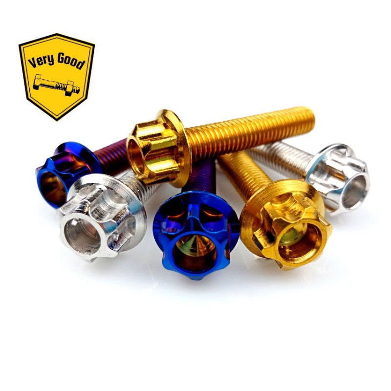 Đai ốc đầu bánh răng bằng thép không gỉ (Không. 10) M6x10-M6x90