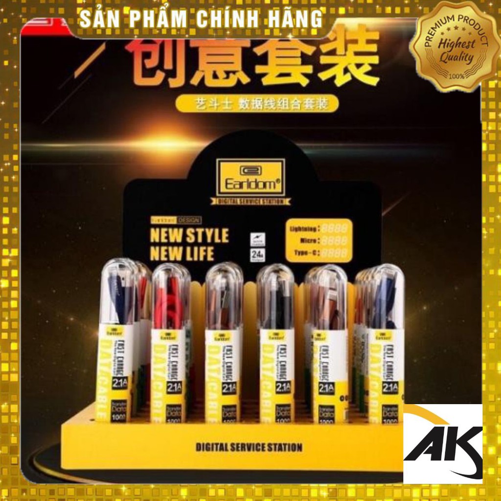 (BẢO HÀNH 99 NĂM) CÁP SẠC CHÍNH HÃNG EARLDOM