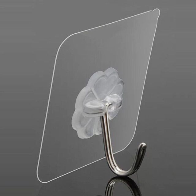 Bán Sỉ 100 Móc Dính Tường Trong Suốt Chịu Lực