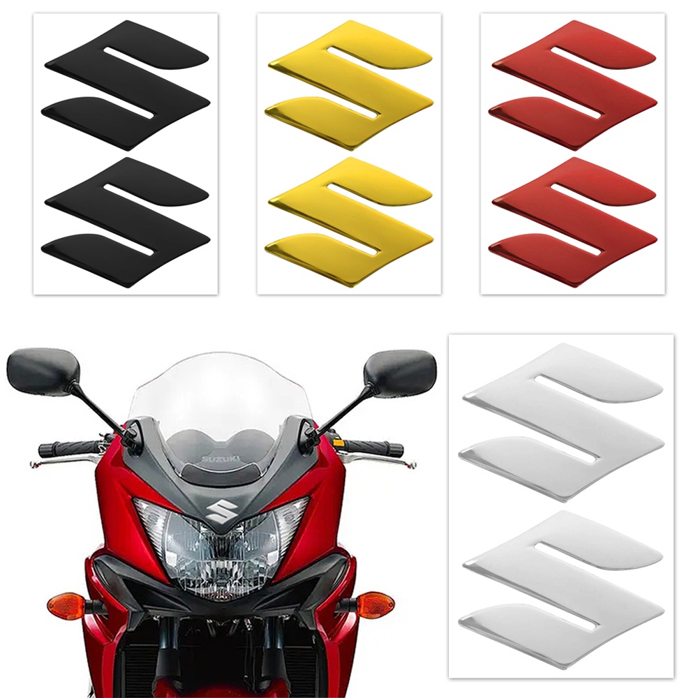 3D Suzuki Keo mềm Logo Nhãn dán Biểu tượng Xe máy đề can Không thấm nước Thân hình Đã sửa đổi Hình dán