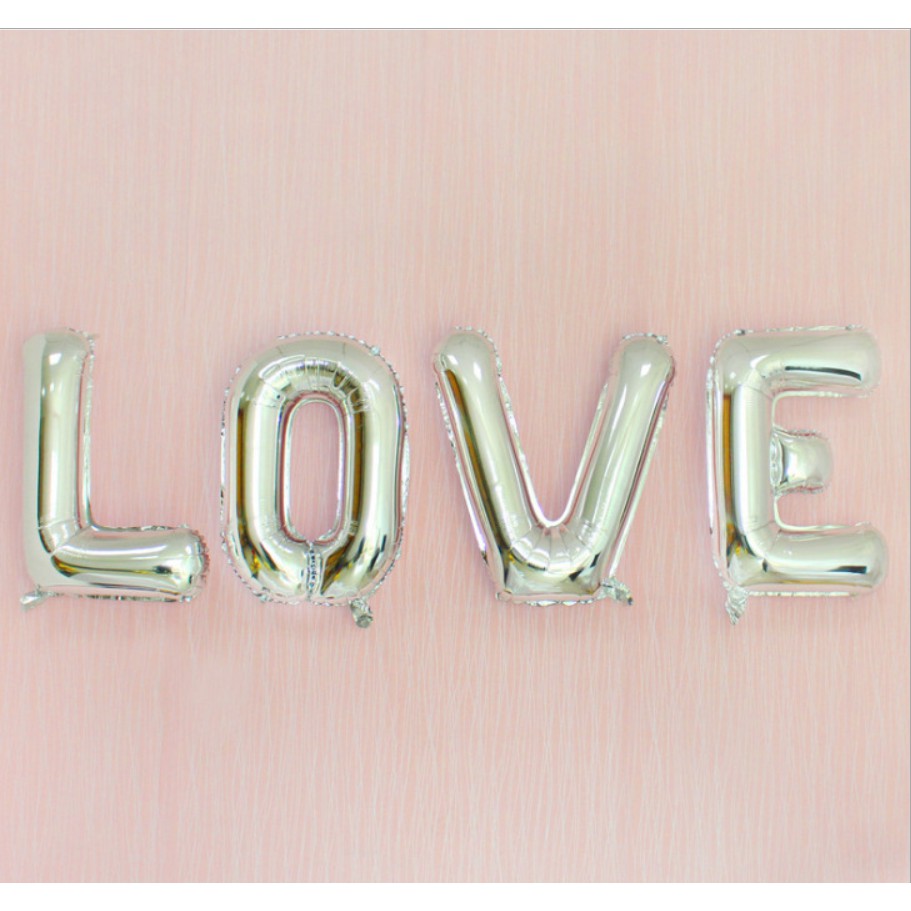 Bóng chữ LOVE size to - Bóng bay LOVE size 32inchs trang trí phòng cưới, đám cưới, sinh nhật