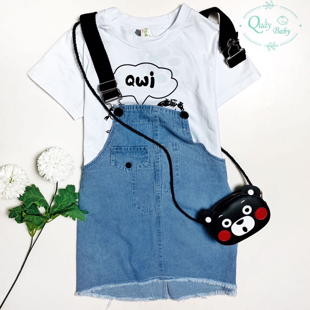 Set váy yếm jean