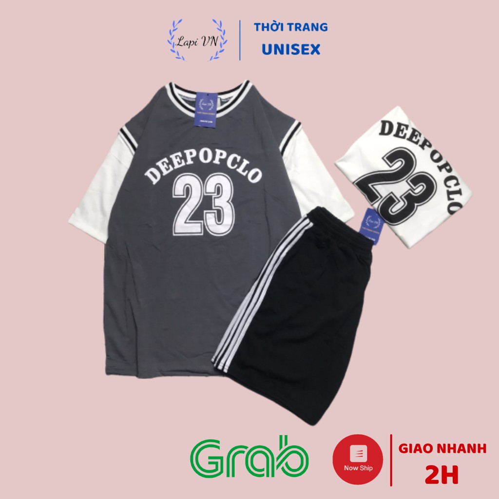 Set Bộ Thể Thao Bóng Rổ Nam Nữ Mẫu Số 23 DEEPOPCLO Phong Cách Ulzzang- Lapi Vn, Phom Unisex, Freesize