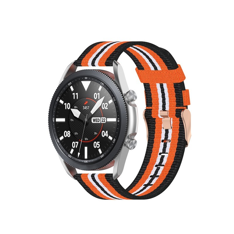 Dây Đeo Sợi Nylon 20mm 22mm Thoáng Khí Thoải Mái Cho Đồng Hồ Thông Minh Huami Amazfit Watch Gts Gtr 42mm 47mm Pace Pebble Stratos 2 3 2s