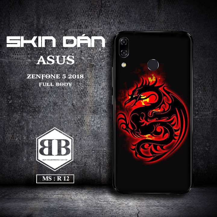 Bộ Skin Dán Asus Zenfone 5 2018 dùng thay ốp lưng điện thoại nhiều mẫu mới nhất năm