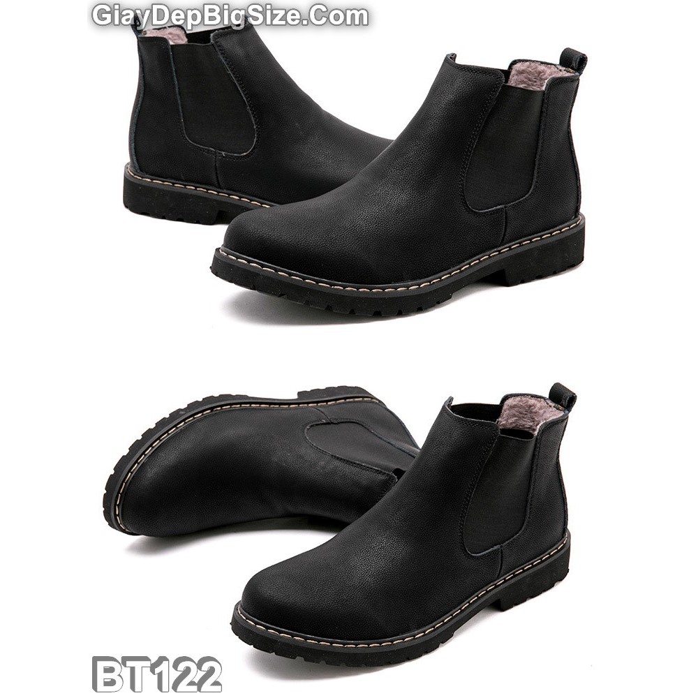 Giày Boot (bốt) Chelsea, giày cổ cao big size cỡ lớn EU:45-46 cho nam chân thon cân đối