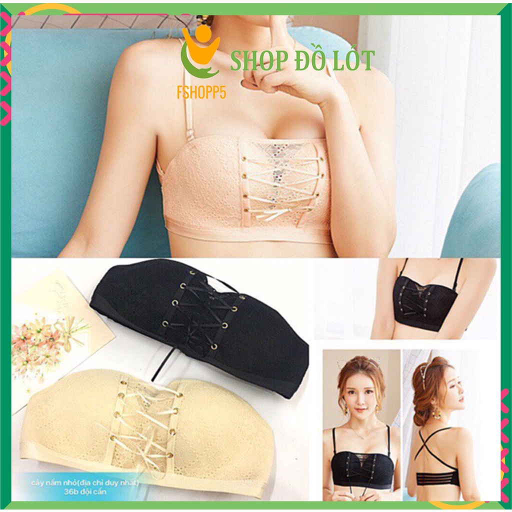 Áo ngực rút dây TẠO KHE NÂNG NGỰC CHỐNG TỤT DÂY RÚT - ÁO CÚP REN  AOLOT15