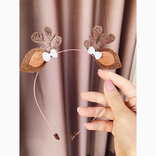 Bờm Noel sừng tuần lộc handmade - Ảnh thật