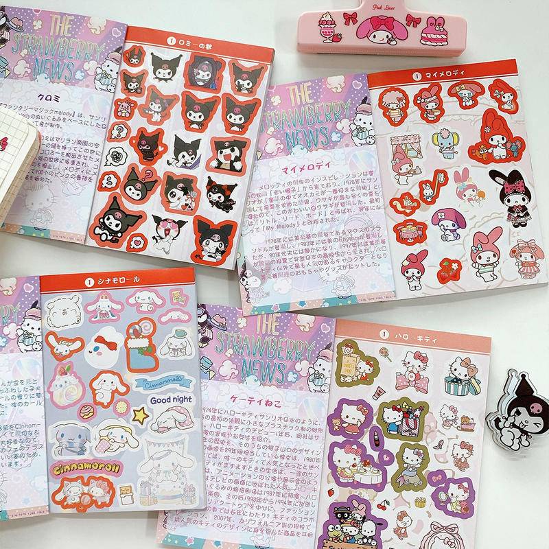 Bộ 450 Hình Dán Sanrio Diy Dễ Thương Trang Trí Sổ Tay Nhật Ký