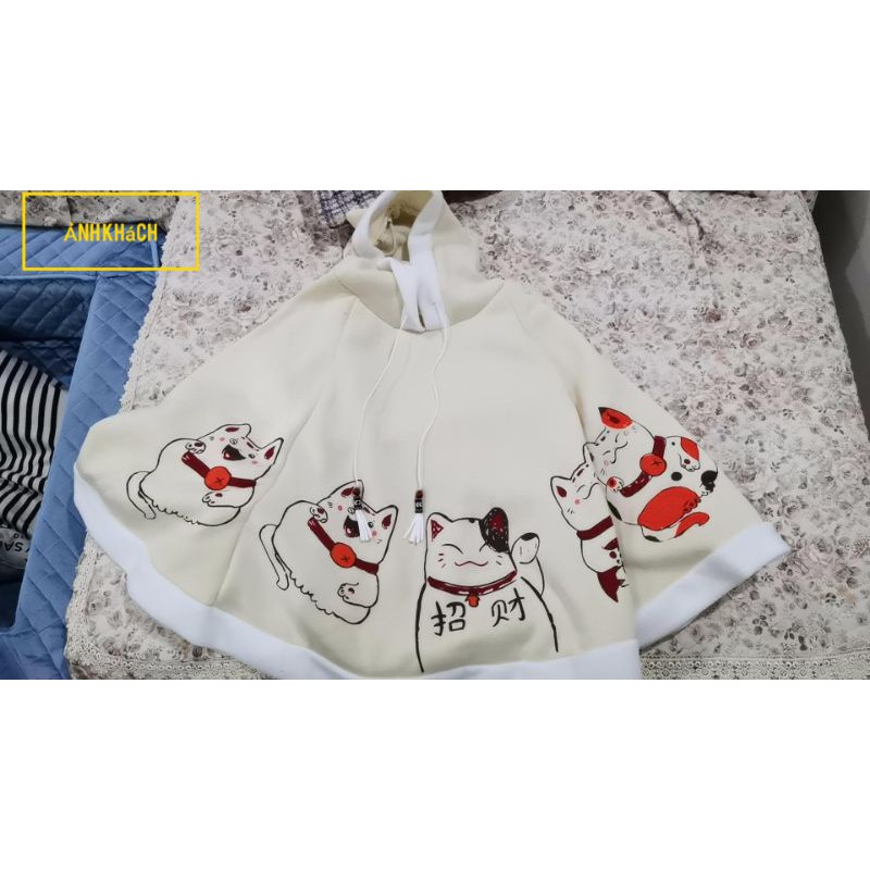 Áo Choàng Mèo Thần Tài Lolita Nhật Bản🍀
