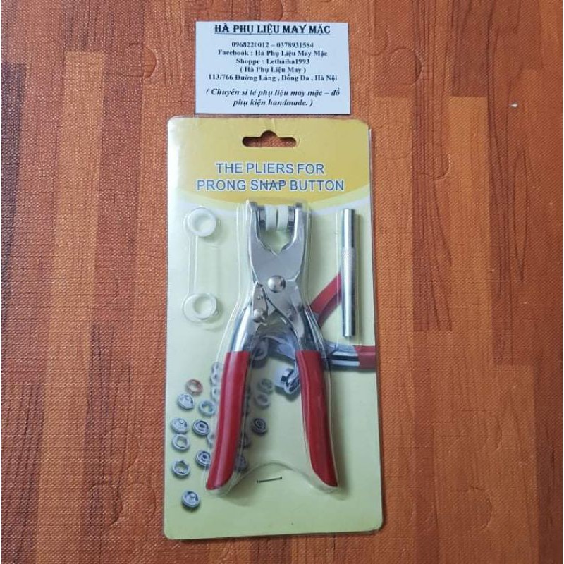 Bộ kìm bấm cúc vành