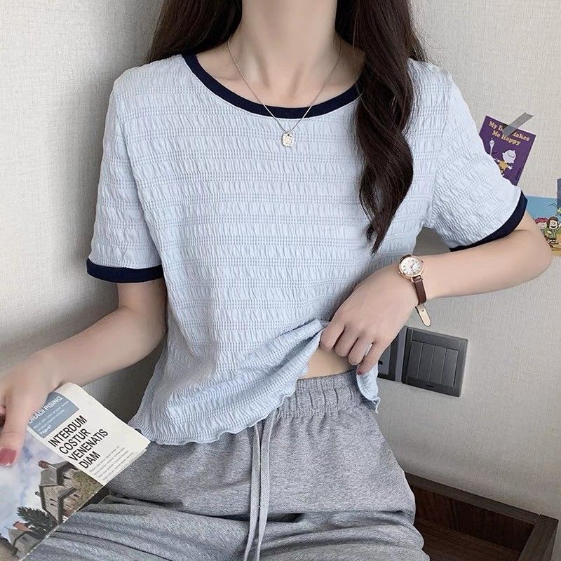 Áo chiffon Tay Ngắn Dáng Ôm Thời Trang Cho Nữ WT-TX-454
