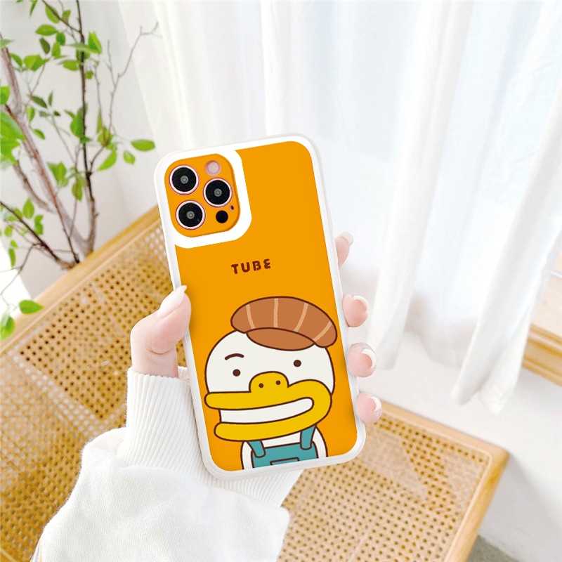 ỐP IPHONE BẢO VỆ CAM Vịt mỏ vàng vuông cạnh ốp lưng 12 pro max  full case 6 đến 13promax tr1152