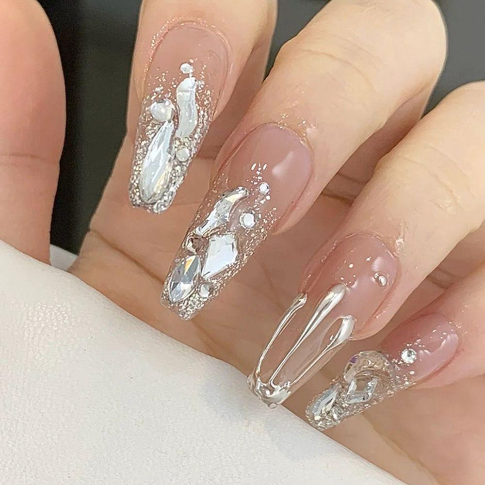 Hộp 24 Móng Tay Giả Che Phủ Toàn Diện Chất Lượng Cao