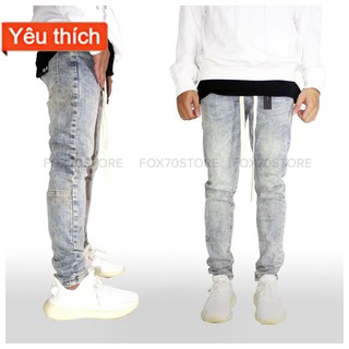 Quần Jean Nam Cao Cấp Màu Xám Bạc⚡Giá Rẻ Nhất Shopee⚡