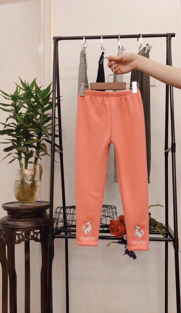Combo 2 quần legging lót lông ấm áp cho bé