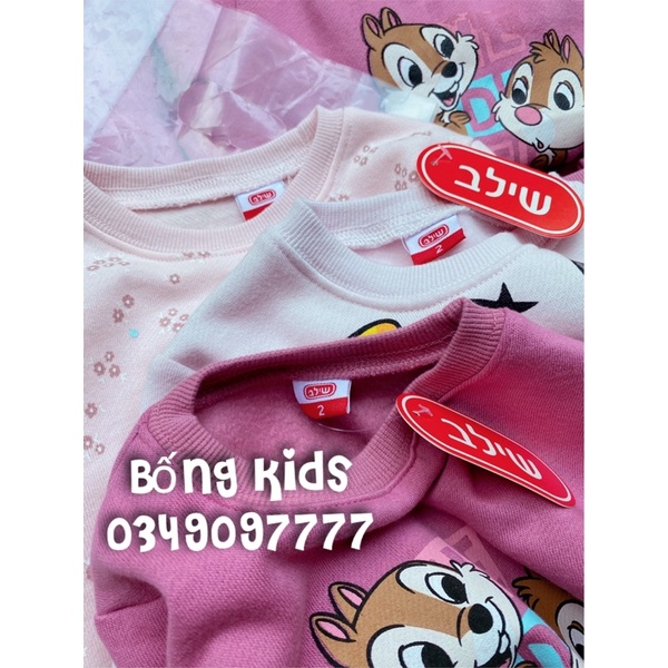 Bộ Nỉ Bé Gái In Hình Shilav