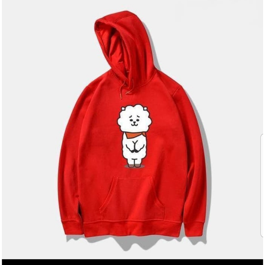 Áo Hoodie Bt21 Chibi Rj Suga Taehyung Rapmonster Jungkook Jimin Jin Jhope