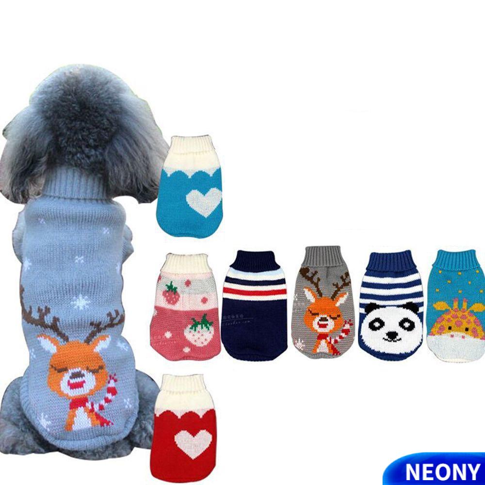 Áo sweater họa tiết hoạt hình giữ ấm mùa đông cho thú cưng