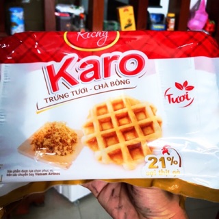 Bánh Trứng tươi sợi chà bông Karo