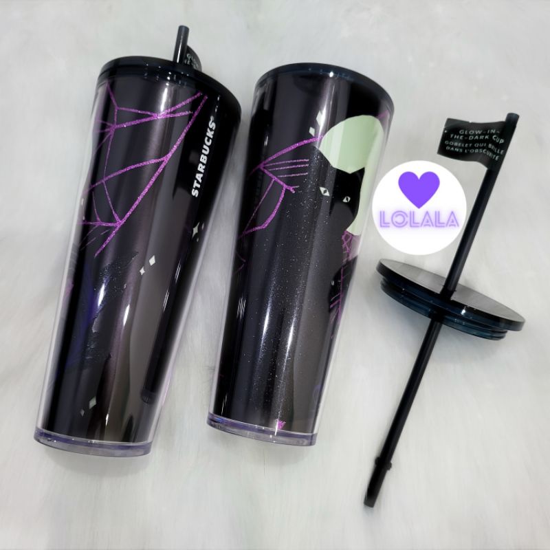 Ly Starbucks Mèo Đen Glow in Dark Halloween 710ml