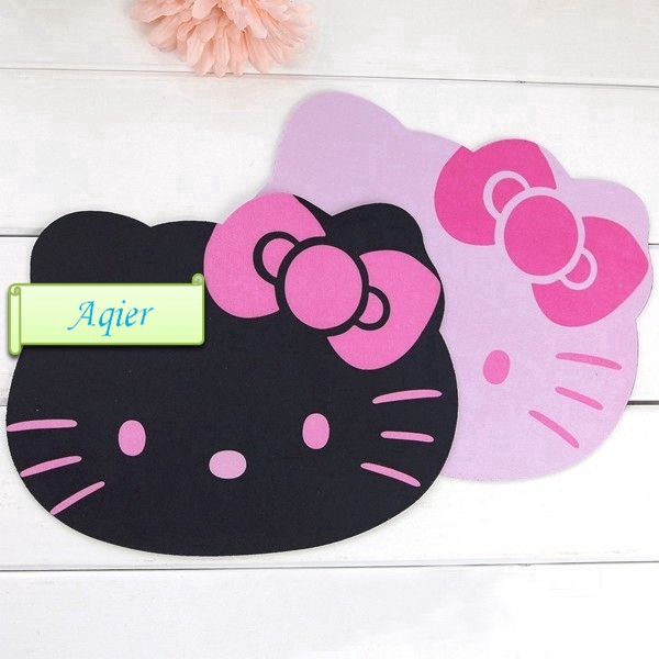 Miếng Lót Chuột Hình Hello Kitty Màu Hồng Dễ Thương