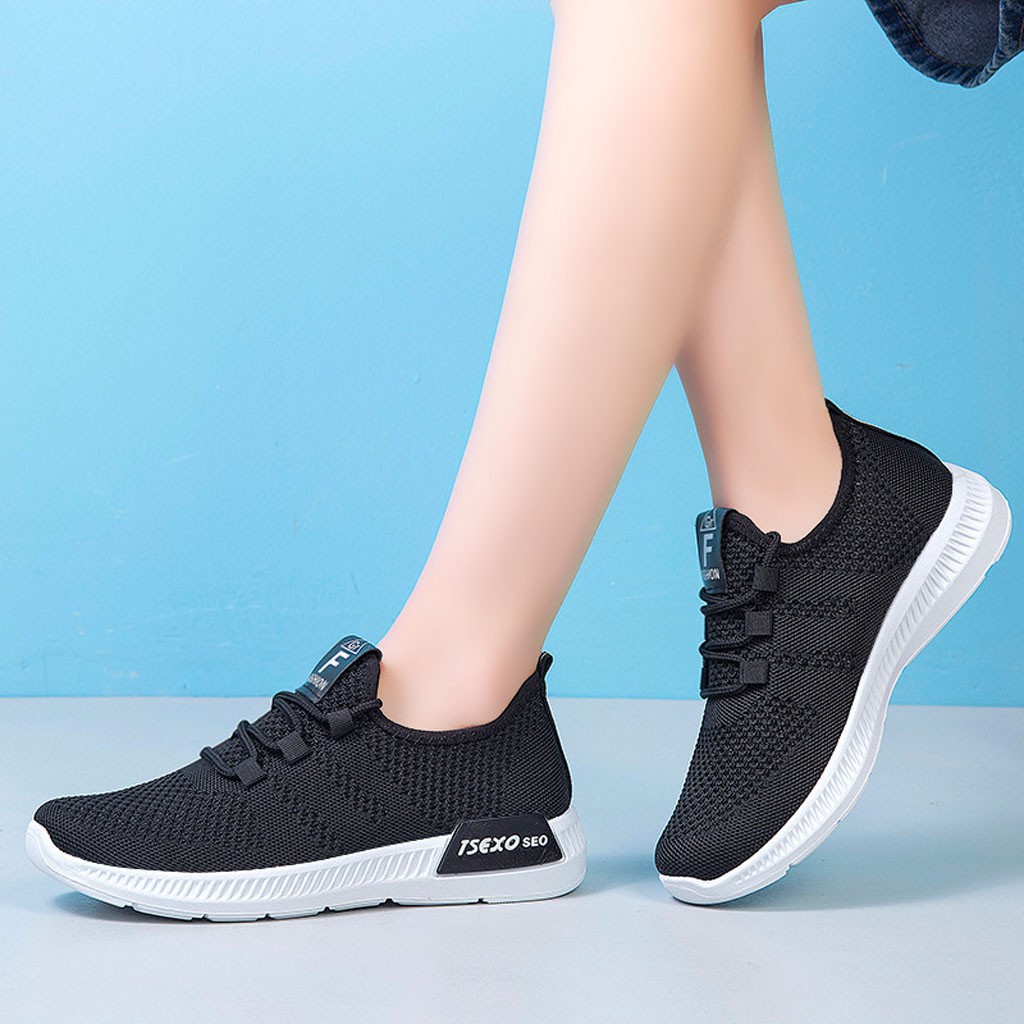 Giày thể thao nữ chạy bộ cột dây cổ thấp ulzzang đi học đi chơi thoáng khí size từ 36 đến 39, Giày nữ BUXINO02 | BigBuy360 - bigbuy360.vn