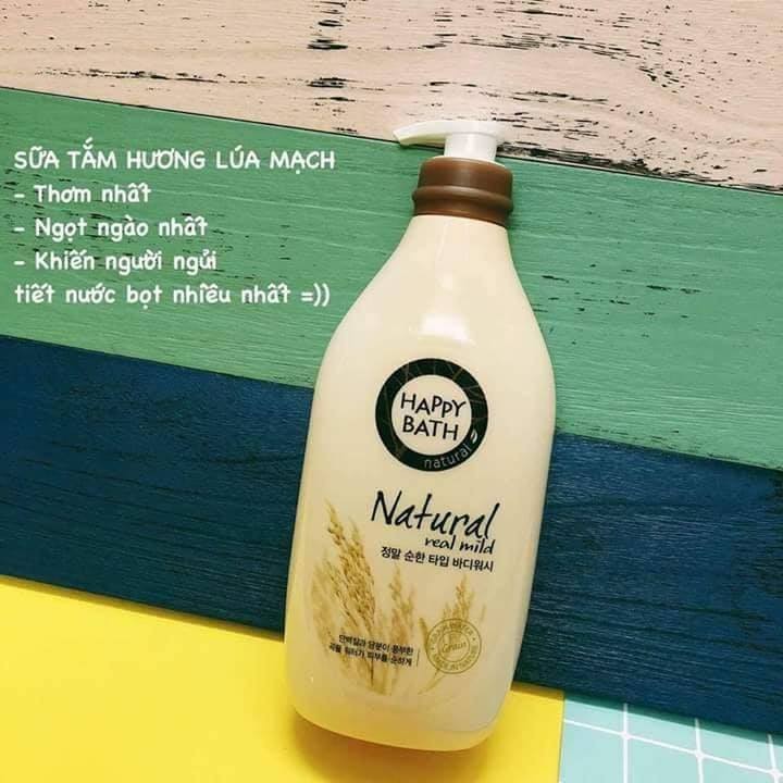Sữa Tắm Happy Bath Lúa Mạch Hàn Quốc 900ml mẫu mới 2020 | BigBuy360 - bigbuy360.vn