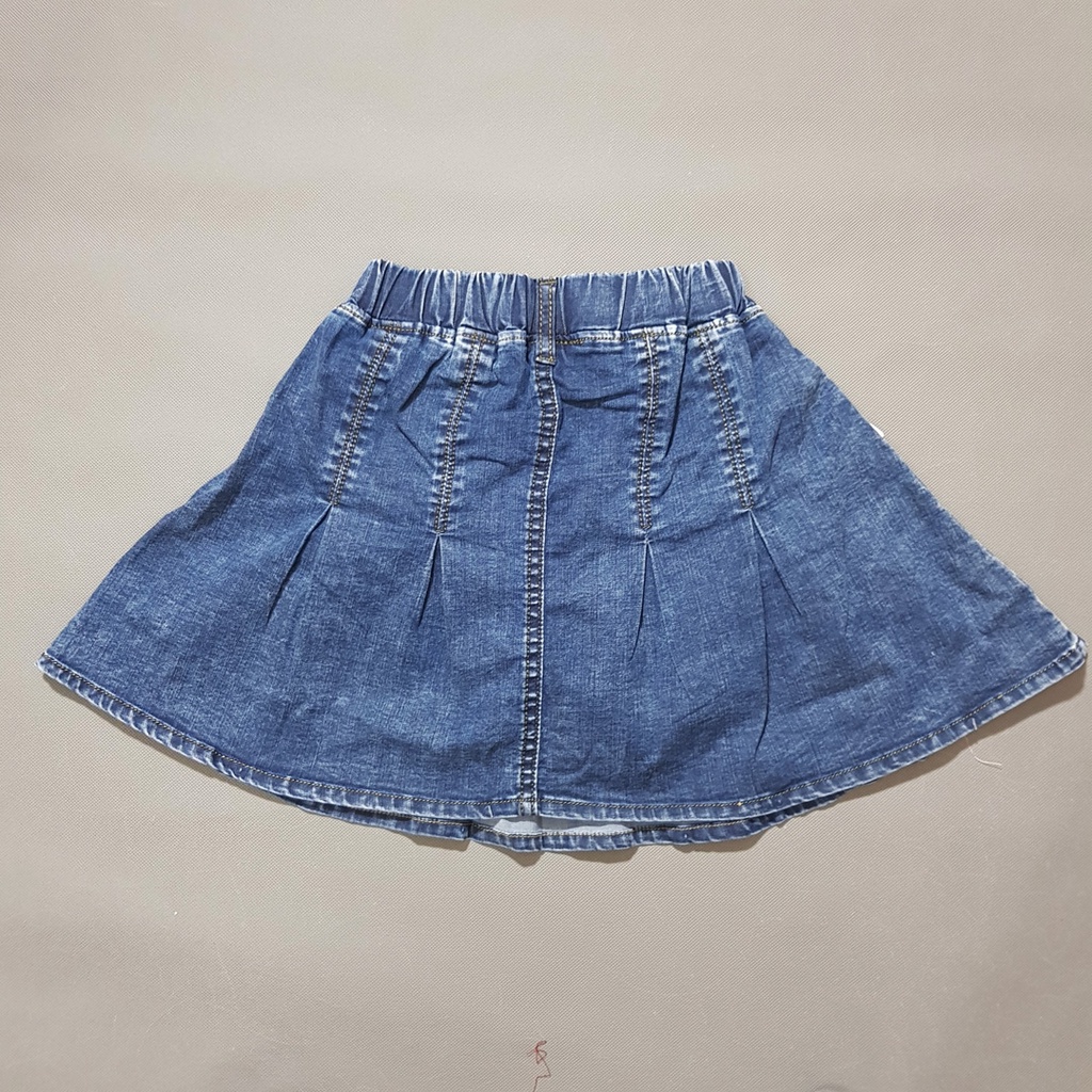 Váy quần jean xếp ly phong cách hàn quốc cho bé gái 26-53kg