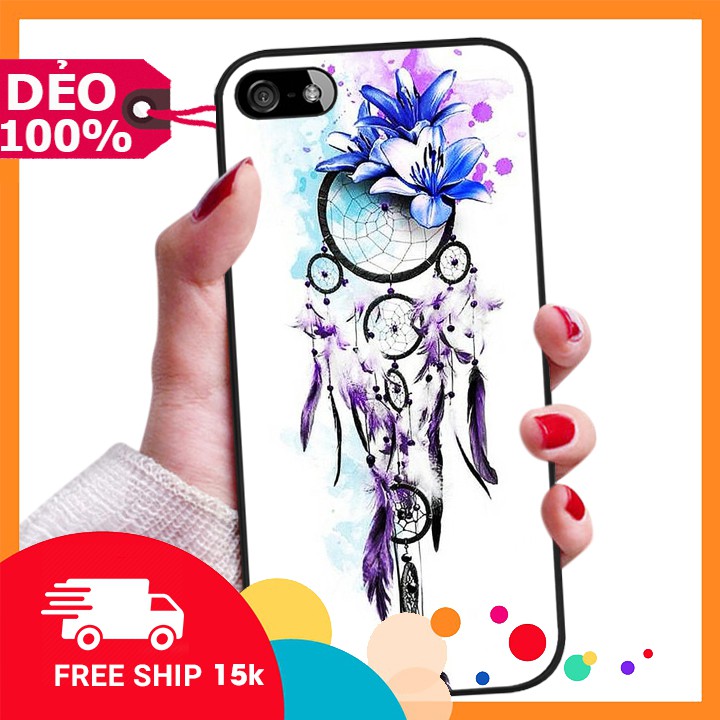 ỐP LƯNG DẺO IPHONE 5 ĐỦ DÒNG HÌNH NỀN DREAMCATCHER ĐA DẠNG PHỦ BÓNG NHƯ GƯƠNG