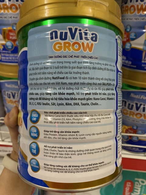 Nuvita Grow 900gr(cho trẻ từ 3tuổi)