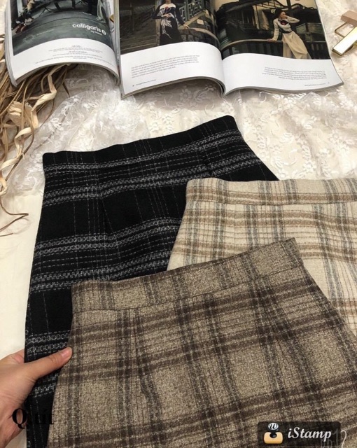 Chân váy caro ba màu | BigBuy360 - bigbuy360.vn