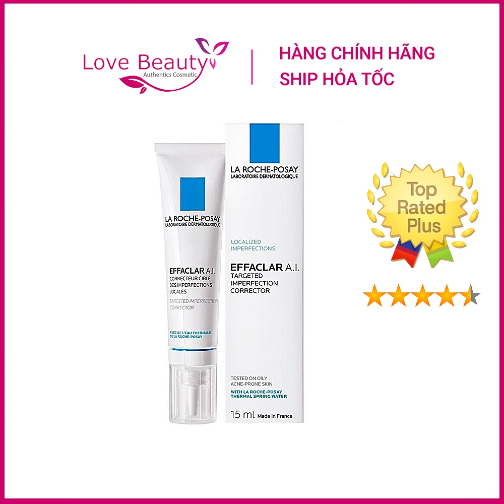 Kem giảm mụn sưng đỏ La Roche-Posay Effaclar A.I 15ml