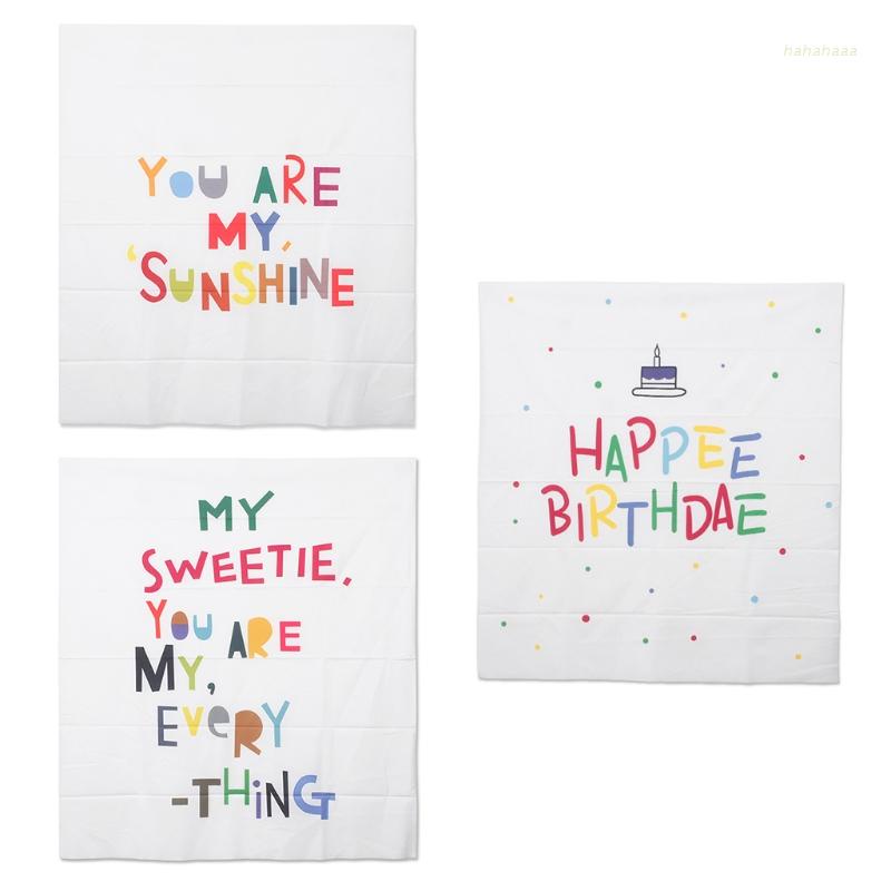 Thảm Treo Tường In Chữ Happy Birthday Nhiều Màu Sắc Trang Trí Tiệc Sinh Nhật Cho Bé