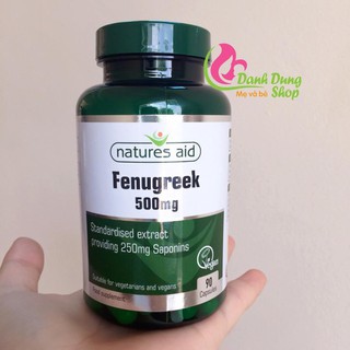 Viên lợi sữa Cỏ Cà Ri Fenugreek 500mg UK 90 viên - [Date xa]