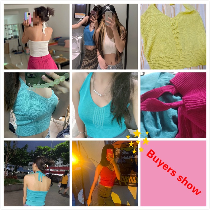 Áo Ống Hai Dây Dáng Ngắn Phong Cách Đường Phố Thời Trang Mùa Hè Cho Nữ