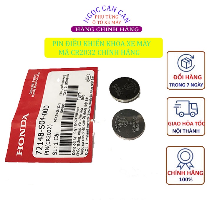 Pin Remote điều khiển khóa xe máy CR2032 ( Chính hãng)