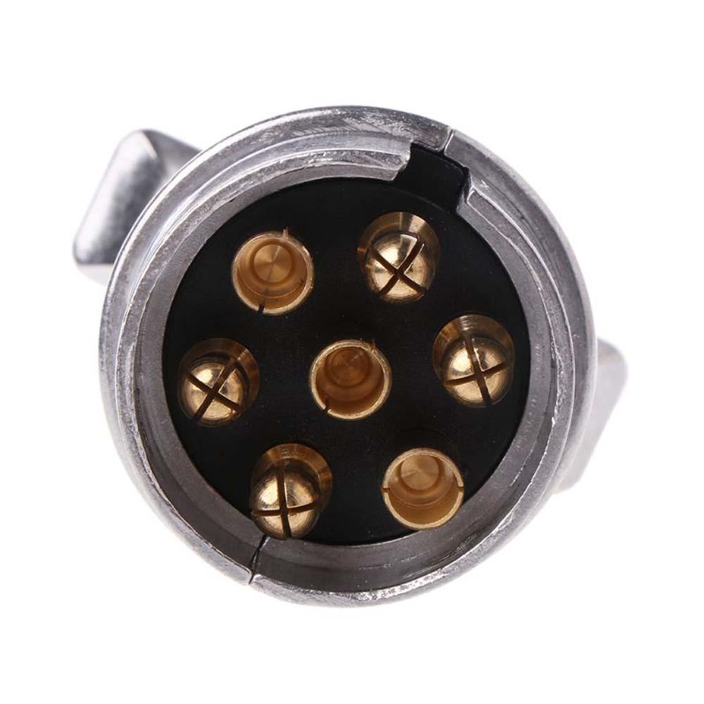 Phích Cắm Kết Nối 7 Chiều RVs Bằng Hợp Kim Nhôm Dành Cho Xe Hơi
