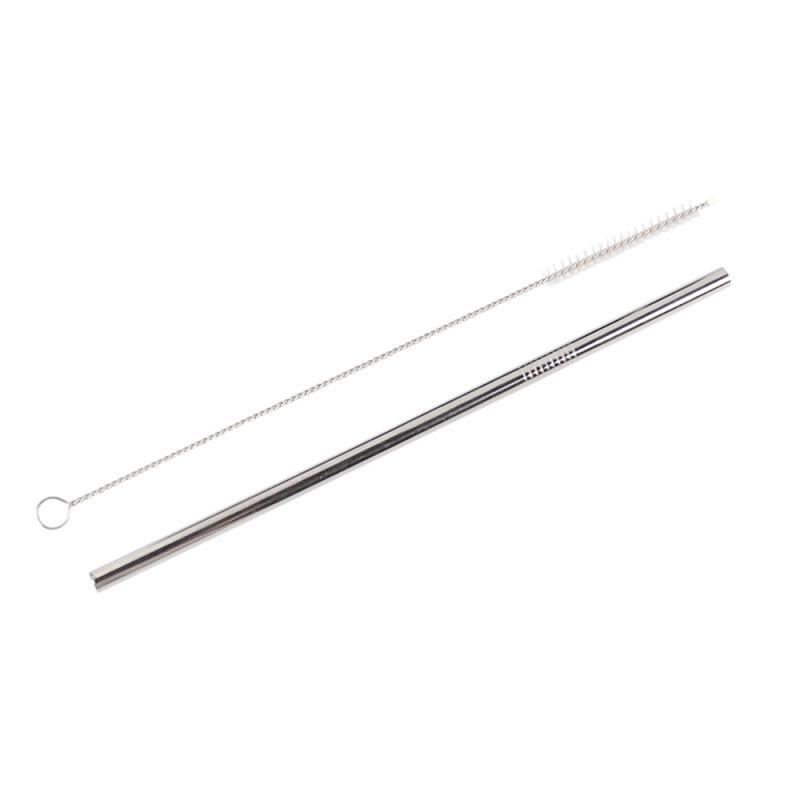 Bộ 3 Ống Hút Kim Loại Tái Sử Dụng Được Kèm Cọ Vệ Sinh Ống Hút Bằng Thép Không Gỉ 304