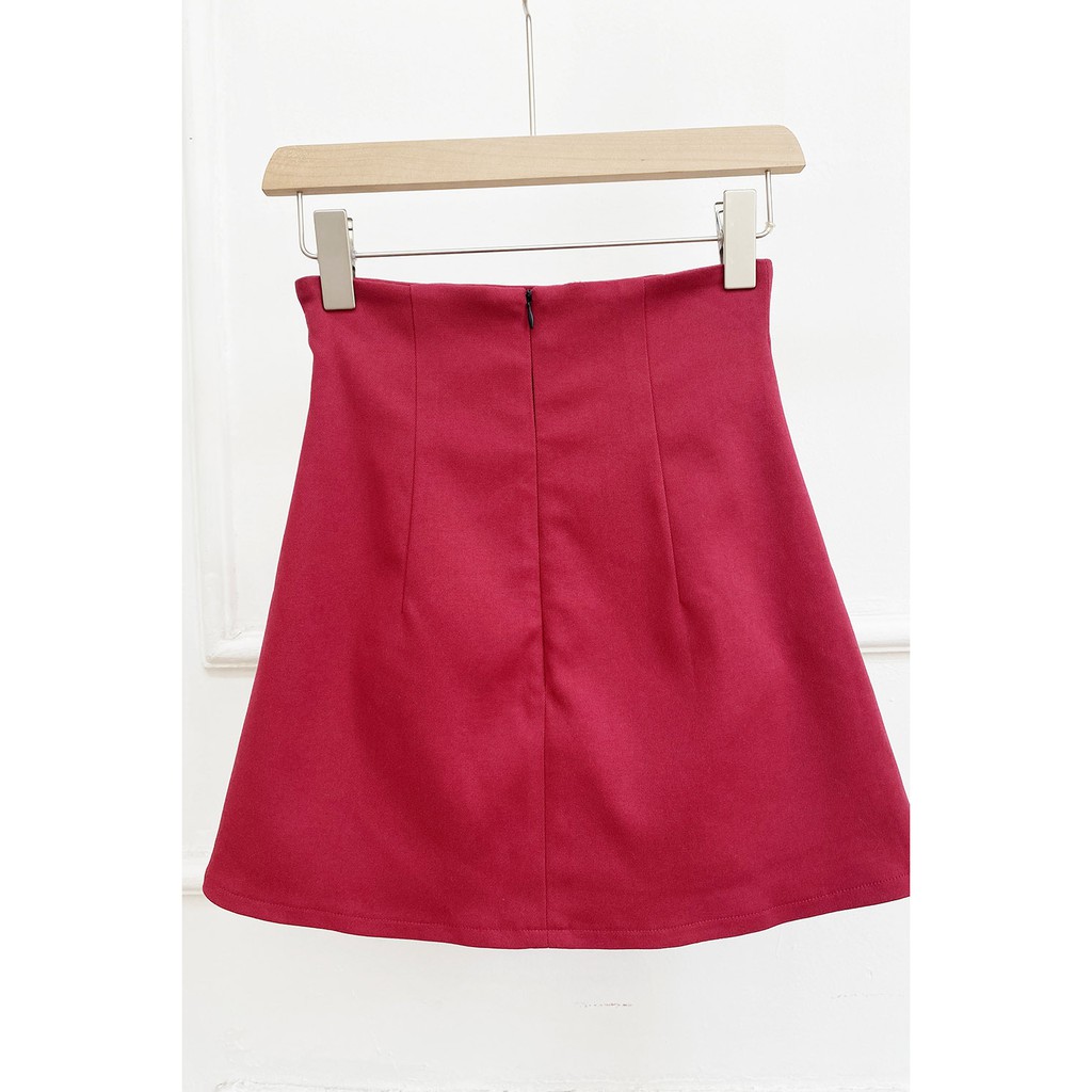 [Mã WABRWA8 giảm 15% đơn 99k] DOTTIE - Váy Ngắn Xẻ Tà Đỏ Nữ S0022 | BigBuy360 - bigbuy360.vn