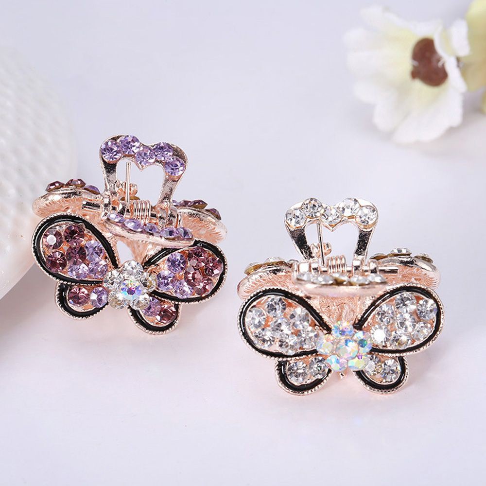 Kẹp tóc đính đá hình bướm