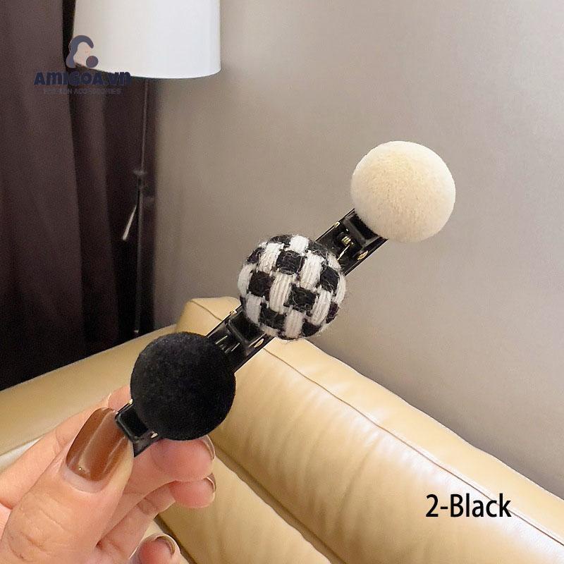 Kẹp Tóc Mái Hai Mặt Dệt Kim Loại Xoắn Ốc Dành Cho Nữ