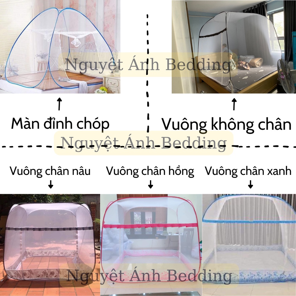 (Freeship + SALE) MÀN CHỤP TỰ BUNG ĐỈNH VUÔNG 1M8x2M CHÂN VIỀN NGUYỆT ÁNH - HÀNG VIỆT NAM CAO CẤP