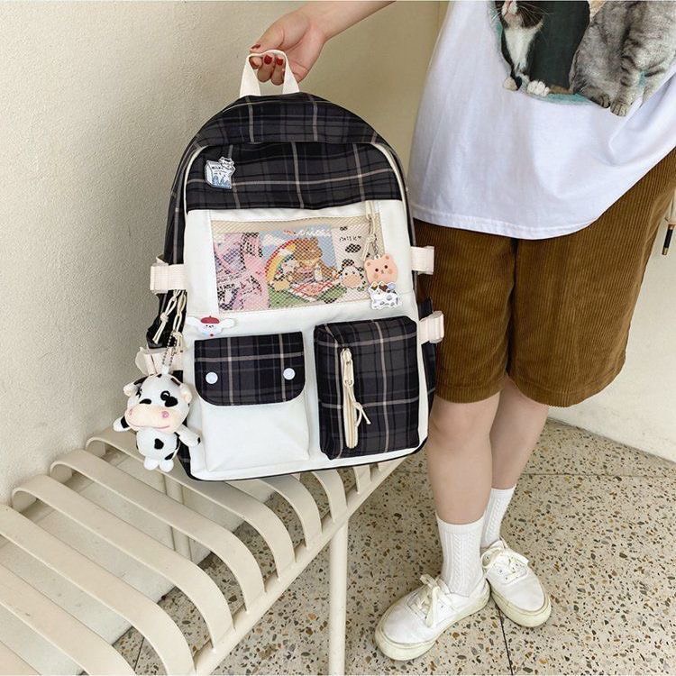 Balo nữ đi học thời trang Ulzzang Hàn Quốc, cặp sách đẹp hàng cao cấp dễ thương